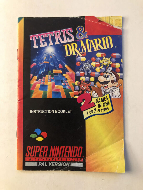 Tetris & Dr. Mario. (SNES Manual) #54