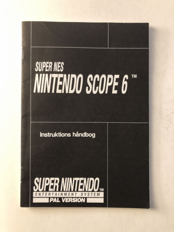 Super Nes Nintendo Scope (Dansk sort hvid)(SNES Manual) #65