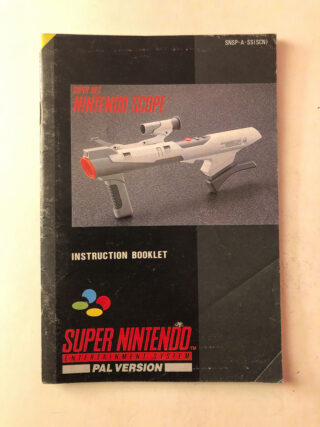 Super Nes Nintendo Scope (SNES Manual) #61