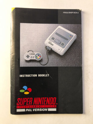 Super Nintendo Entertainment System Booklet (SNES Manual) #58
