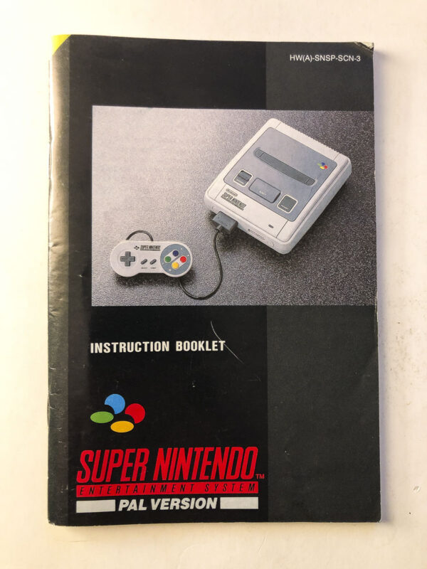 Super Nintendo Entertainment System Booklet (SNES Manual) #58