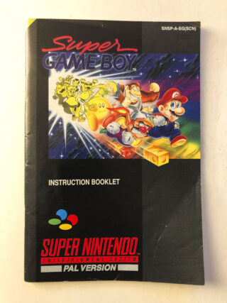Super Gameboy Booklet (SNES Manual) #68