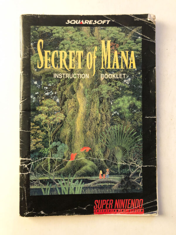 Secret of Mana (Revet delvist igennem på front) (SNES Manual) #72(USA)