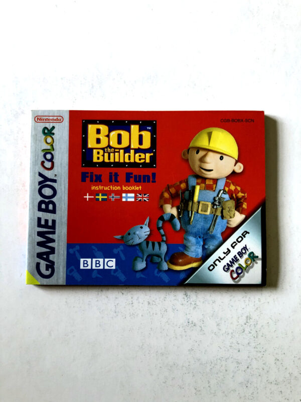 Bob The Builder, Fix It Fun (GB Color Manual) #2