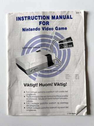 Instruction Manual for Nintendo Video Game (NES Manual) #81