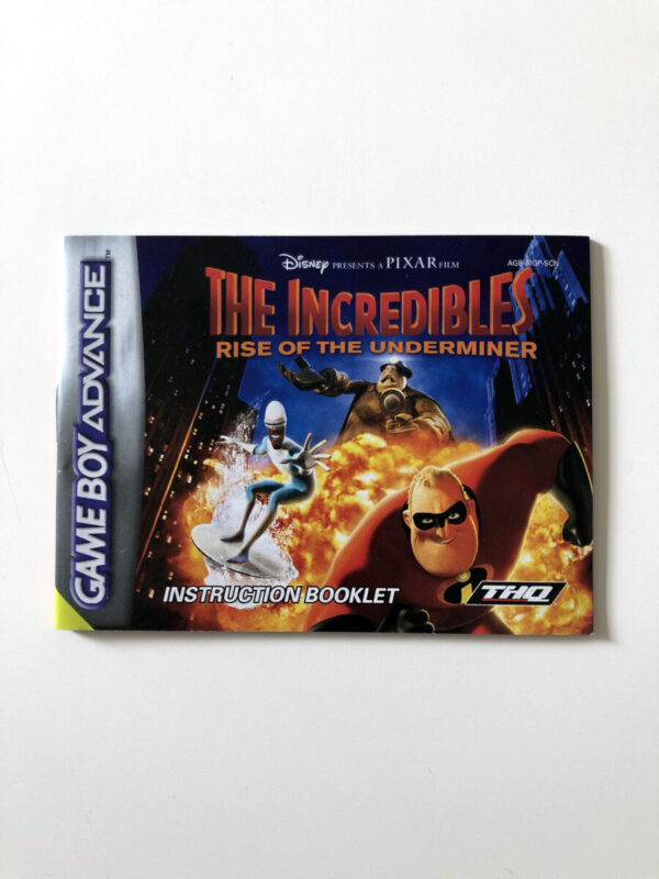 The Incredibles Rise of the Underminer (GB Advance Manual) #104