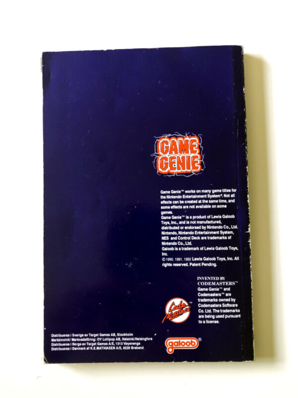 Game Genie, en del sider er løse men komplet. (NES Manual) #67 - Image 2
