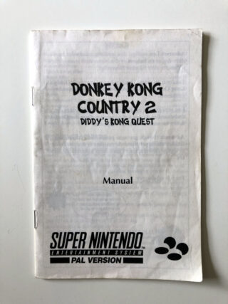 Donkey Kong Country 2, sorthvid dansk manual. (SNES Manual) #131