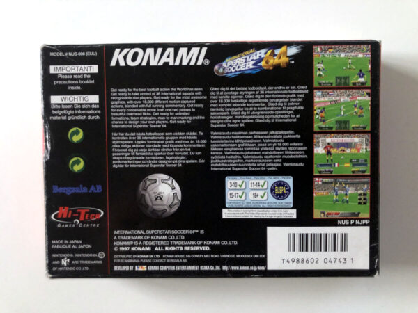 International Superstar Soccer 64 (N64 i original emballage) #238 - Image 8