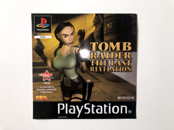 Tomb Raider The Last Revelation (OBS. Ikke en manual, Kun front cover, Inlay.)(PS1-manual) #136