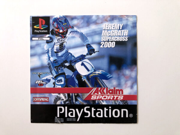 Jeremy Mcgrath Supercross 2000 (OBS. Ikke en manual, Kun front cover, Inlay.)(PS1-manual) #160