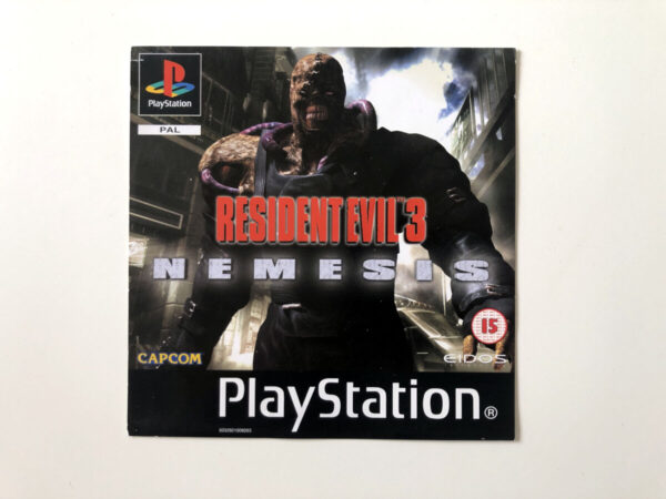 Resident Evil 3 Nemesis (OBS. Ikke en manual, Kun front cover, Inlay.)(PS1-manual) #163