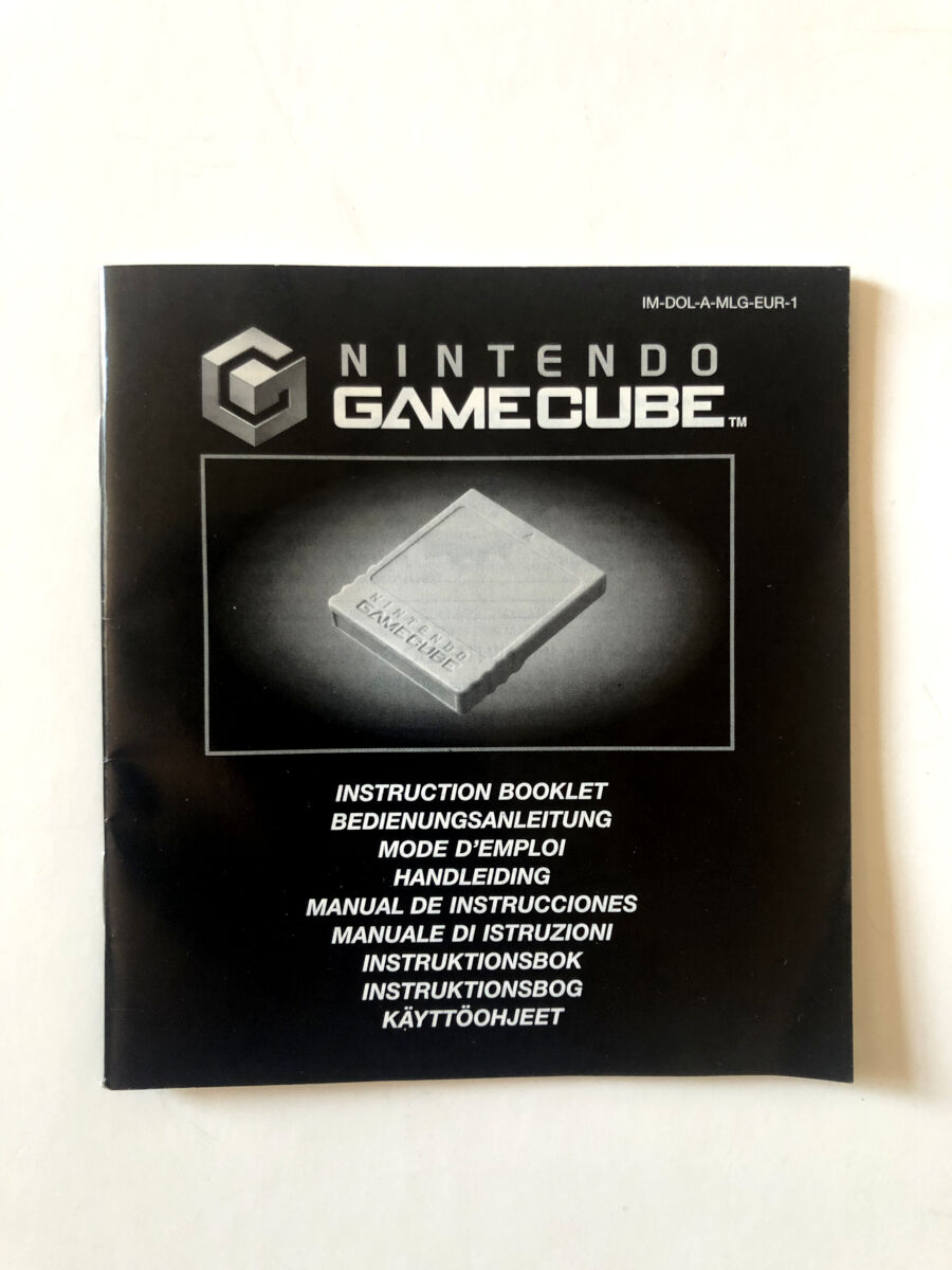 Nintendo Gamecube Mem. Card Instruction Booklet (Gamecubemanual) 3