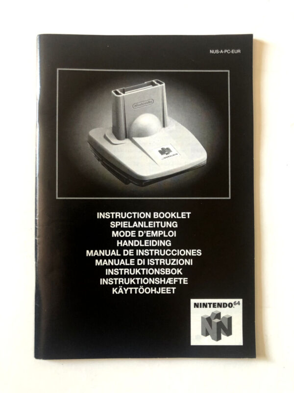 Nintendo 64 Transfer Pack Instructions Booklet (N64 Manual) #160