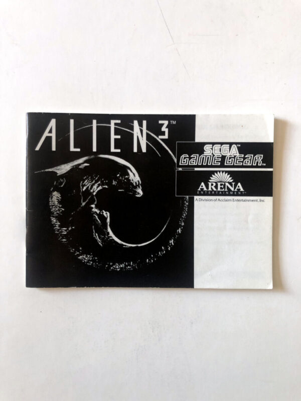 Alien 3 (Sega Game Gear-manual) #1
