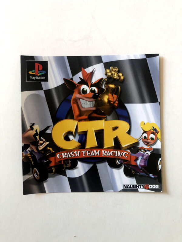 Crash Team Racing Forside inlay til spillet. (PS1-manual) #1