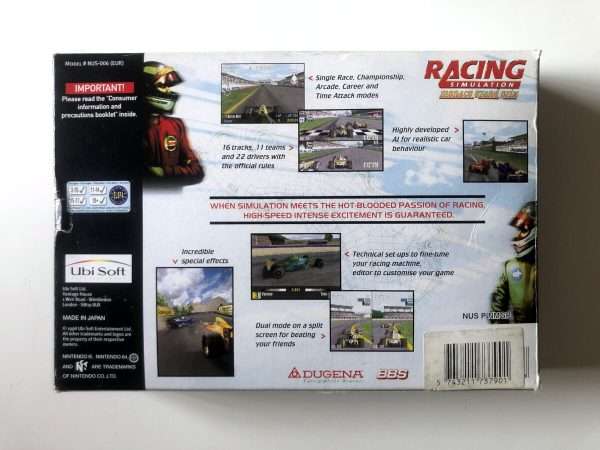 Racing Simulation Monaco Racing Grand Prix (N64 i original emballage) #305 - Image 8
