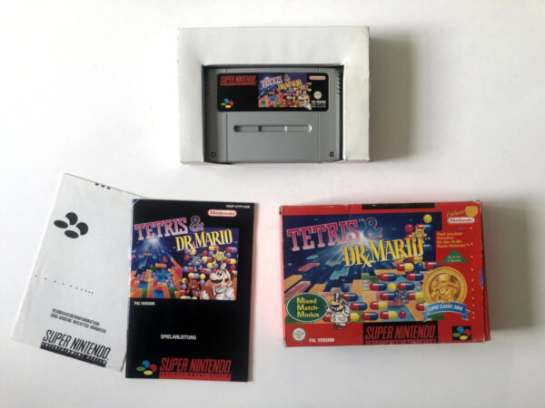 Tetris & Dr. Mario (SNES i original emballage) #147