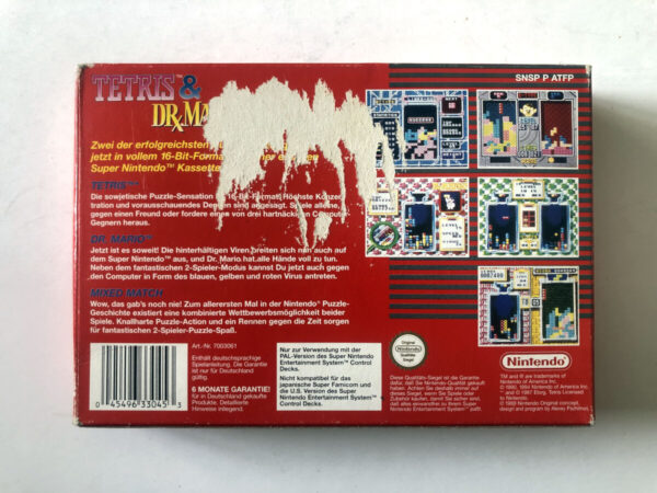 Tetris & Dr. Mario (SNES i original emballage) #147 - Image 8