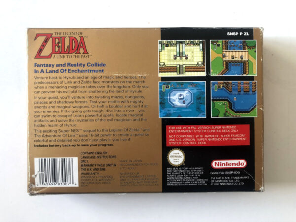 The Legend of Zelda a Link To The Past (SNES i original emballage) #149 - Image 7