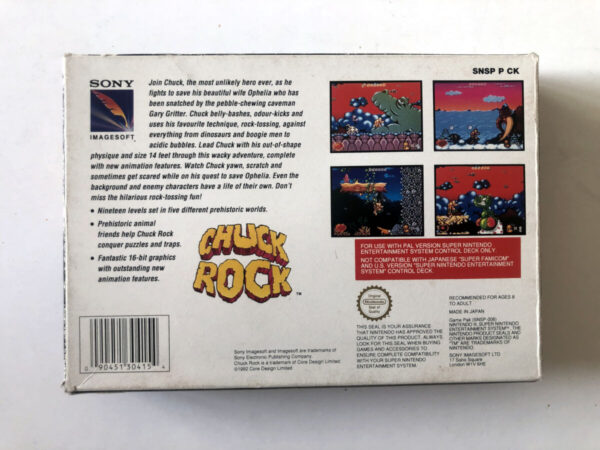 Chuck Rock (SNES i original emballage) #154 - Image 9