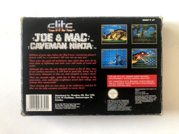 Joe & Mac Caveman Ninja (SNES i original emballage) #165 - Image 12