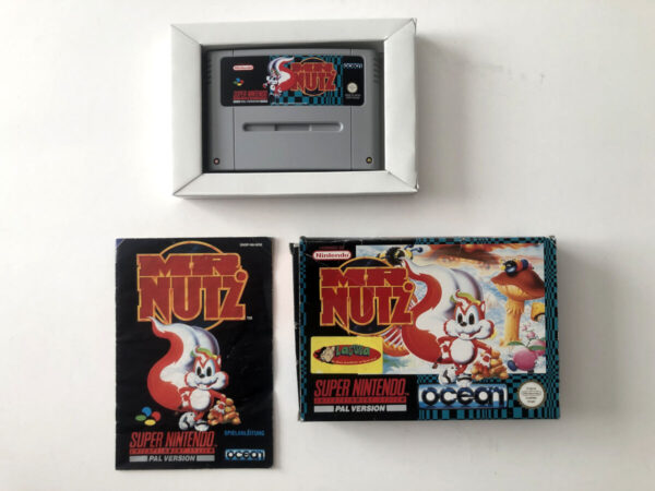 MR. Nutz (SNES i original emballage)(tysk kasse og manual) #142