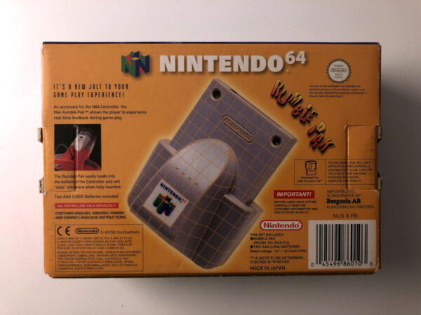 Nintendo 64 Rumble Pak(N64 i original emballage) #199 - Image 7