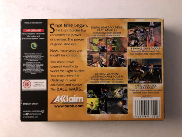 Turok Rage Wars (N64 i original emballage) #137 - Image 9