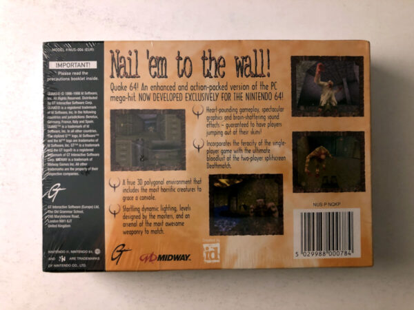 Quake i original folie (N64 i original emballage) #150 - Image 6