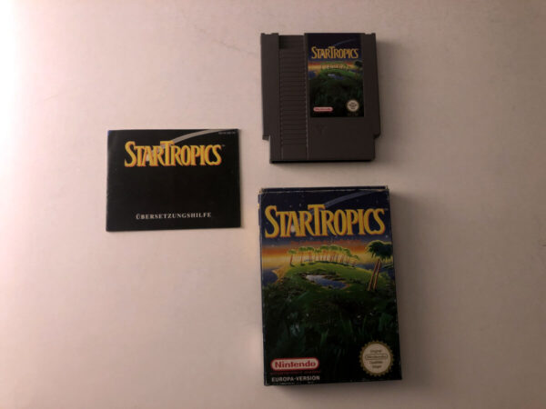 StarTropics (NES i original emballage) #65(tysk æske og manual)
