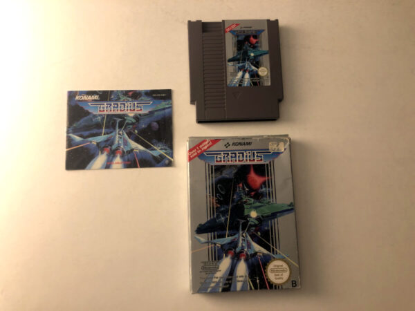 Gradius (NES i original emballage) #66(tysk kasse og maual)