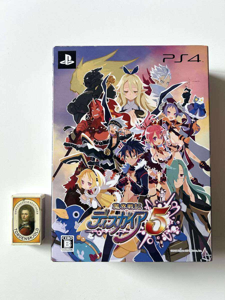 Disgaea 5 First Press Limited Edition(PS4 Brugt) - Japansk cover