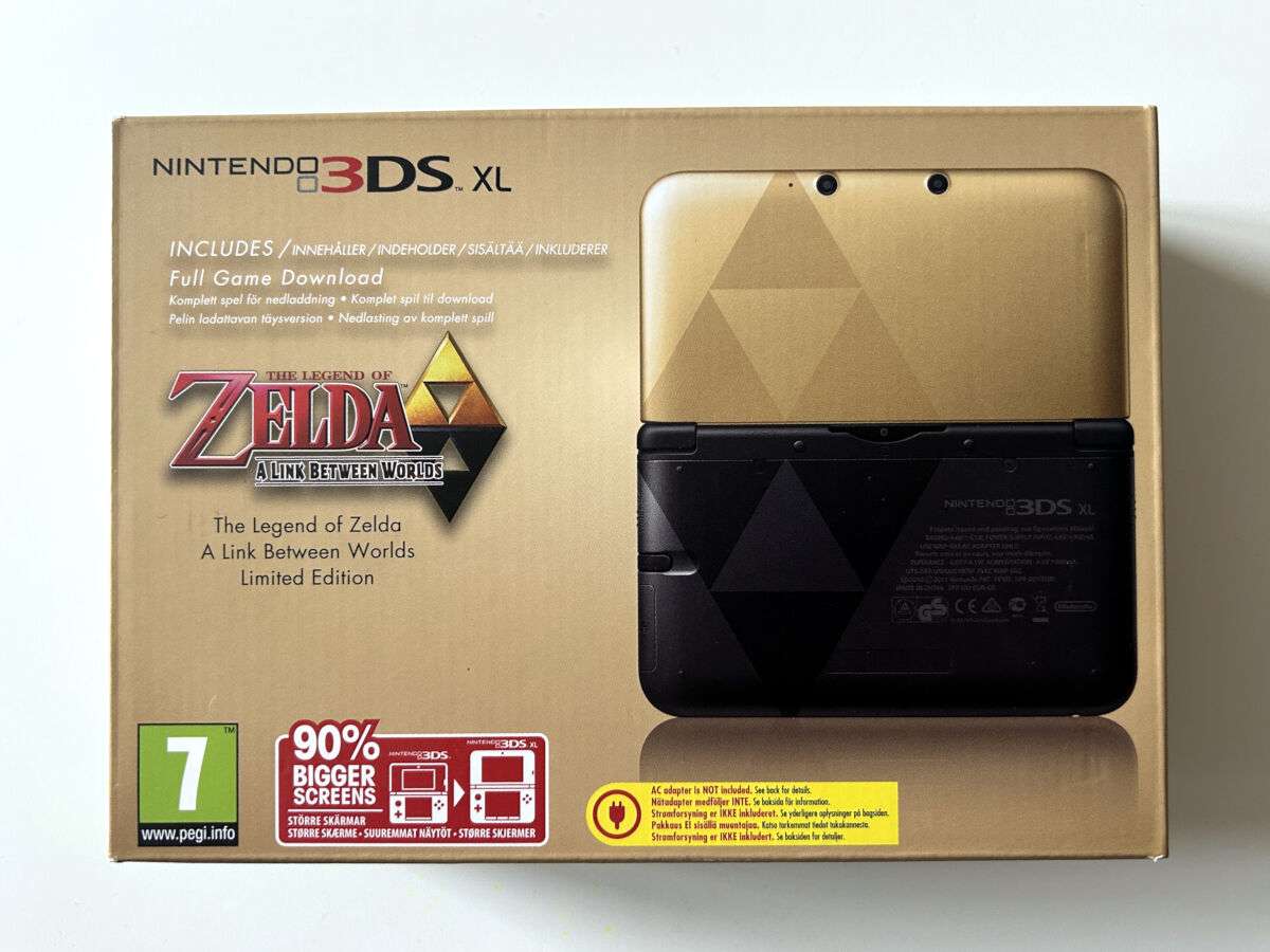 A Legend of Zelda - A Link Between Worlds - Uåbnet 3DS XL (i original emballage)