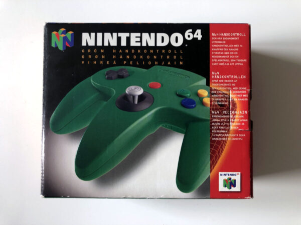 Nintendo 64 Controller i Æske, flække i papinlay (N64 i original emballage) #216 - Image 8