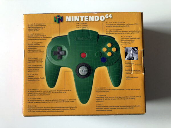 Nintendo 64 Controller i Æske, flække i papinlay (N64 i original emballage) #216 - Image 11