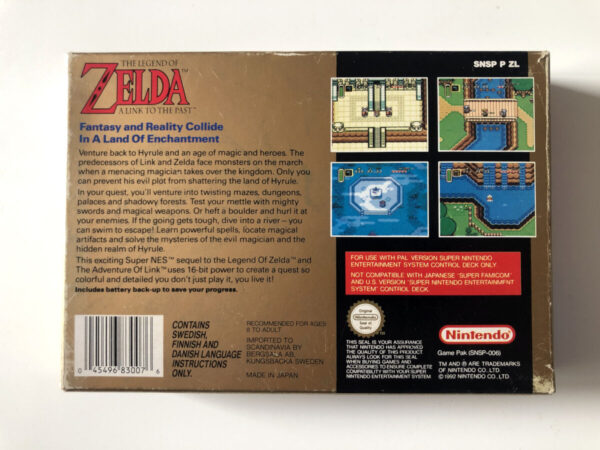 The Legend of Zelda A Link to the Past (SNES i original emballage) #172 - Image 8