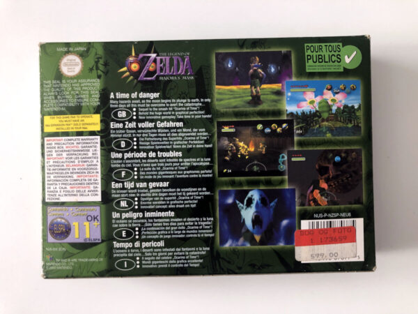 The Legend of Zelda Majora's Mask (N64 i original emballage) #215 - Image 8