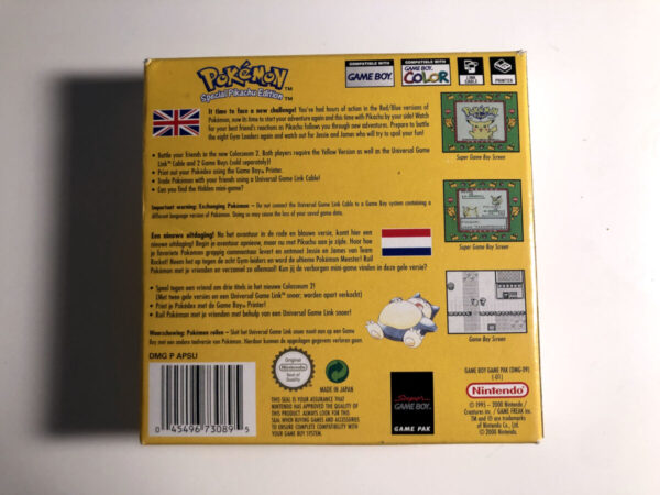 Pokemon Yellow(Gameboy Classic i original emballage) #76 - Image 6