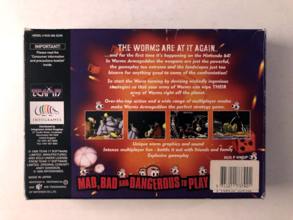 Worms Armageddon (N64 i original emballage) #190 - Image 8