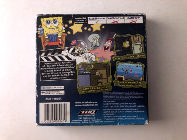 Spongebob Squarepants, Lights, Camra, Pants. (GB Advance: Spil i original emballage) #170 - Image 8