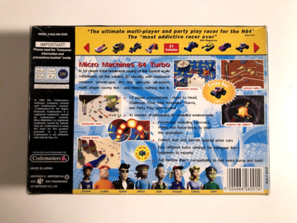 Micro Machines 64 Turbo (N64 i original emballage) #247 - Image 8