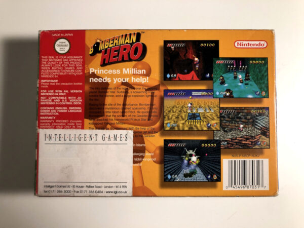 Bomberman Hero (N64 i original emballage) #240 - Image 7