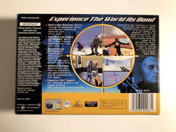 007 The World is not Enough (N64 i original emballage) #246 - Image 8
