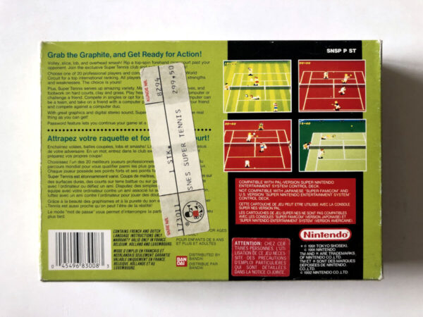 Super Tennis (SNES i original emballage) #141 - Image 8
