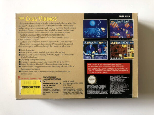 The Lost Vikings (SNES i original emballage) #169 - Image 8