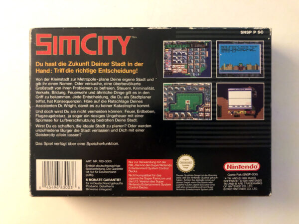 Sim City, Tysk tekst (SNES i original emballage) #145 - Image 9