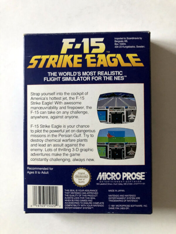 F-15 Strike Eagle (NES i original emballage) #94 - Image 7