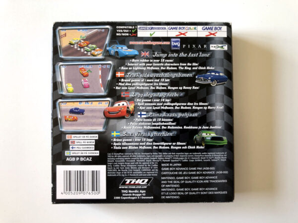 Cars (GB Advance: Spil i original emballage) #196 - Image 8