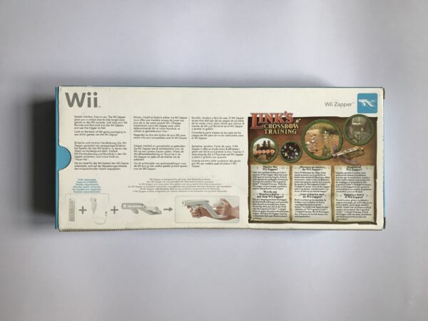 Wii Zapper inkl Link's Crossbow Training i original emballage(ikke fabriksny) - Image 6